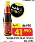 Promo Harga Tai Hua Premium Oyster Sauce 430 ml - Superindo