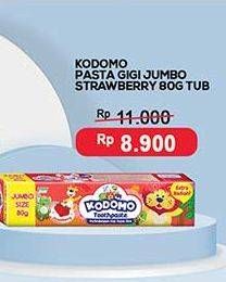 Promo Harga Kodomo Pasta Gigi Strawberry 80 gr - Indomaret