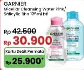 Promo Harga Garnier Micellar Water Pink, Salicylic BHA 125 ml - Indomaret