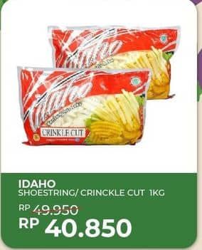 Promo Harga Idaho French Fries Shoestring, Crinkle Cut 1000 gr - Yogya