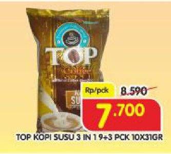 Promo Harga Top Coffee Kopi 10 pcs - Superindo