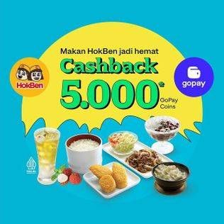 Promo Harga Promo HokBen: Cashback hingga 15.000 GoPay Coins  - Gojek