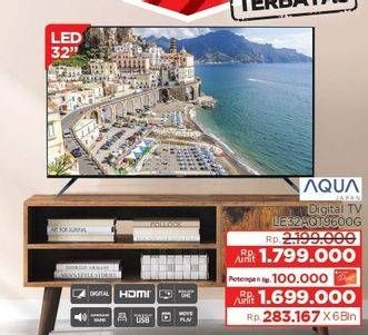 Promo Harga Aqua LE32AQT9600G HD Digital LED TV  - Lotte Grosir