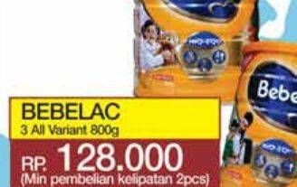 Promo Harga BEBELAC 3 Susu Pertumbuhan All Variants 800 gr - Yogya