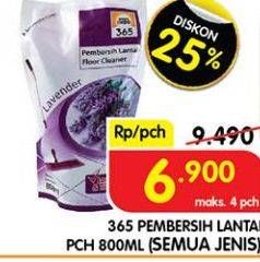 Promo Harga 365 Pembersih Lantai All Variants 800 ml - Superindo