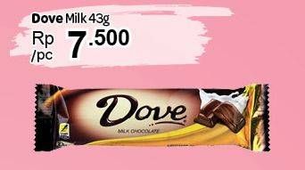 Promo Harga DOVE Chocolate Milk 43 gr - Carrefour