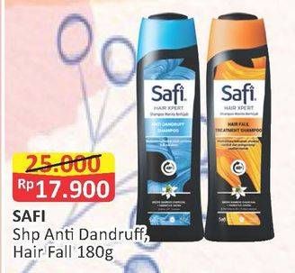 Promo Harga SAFI Shampoo Anti Dandruff, Hair Fall 180 gr - Alfamart
