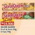 Promo Harga Silver Queen Chocolate Fruit Nuts, Crispy 55 gr - Alfamart