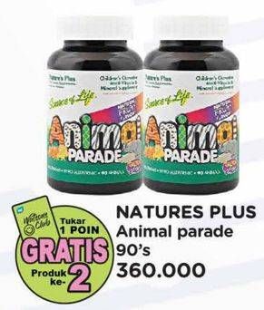Promo Harga Natures Plus Animal Parade 90 pcs - Watsons