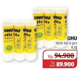 Promo Harga UHU Lem Stick per 6 pcs 8 gr - Lotte Grosir