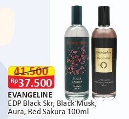 Promo Harga EVANGELINE Eau De Parfume Aura, Red Sakura, Musk Lilian 100 ml - Alfamart