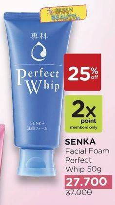 Promo Harga SENKA Perfect Whip Facial Foam 50 gr - Watsons