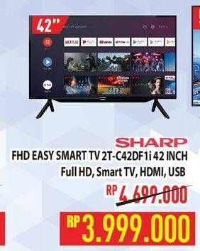 Promo Harga Sharp 2T-C42DF1I | Android TV  - Hypermart