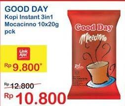 Promo Harga Good Day Instant Coffee 3 in 1 per 10 sachet 20 gr - Indomaret