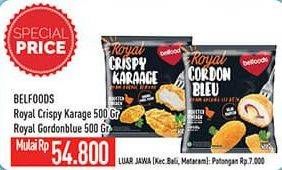 Promo Harga BELFOODS Royal Nugget Crispy Karaage, Cordon Bleu 500 gr - Hypermart