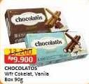 Promo Harga Chocolatos Delight Wafer Stick Cokelat, Vanila 90 gr - Alfamart