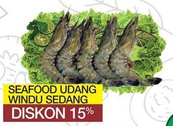 Promo Harga Sea Food Udang Windu Sedang per 100 gr - Yogya