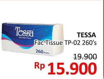 Promo Harga TESSA Facial Tissue TP02 260 pcs - Alfamidi