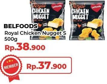 Promo Harga BELFOODS Royal Nugget Chicken Nugget S 500 gr - Yogya