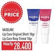 Promo Harga Vaseline Lip Care Rosy Tinted, Original 10 gr - Hypermart