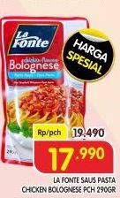 Promo Harga La Fonte Saus Pasta Chicken Flavour Bolognese 290 gr - Superindo