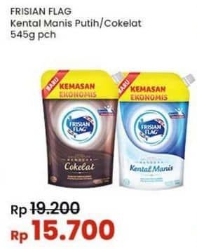 Promo Harga Frisian Flag Susu Kental Manis Cokelat, Putih 545 gr - Indomaret