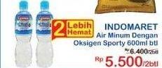 Promo Harga INDOMARET Air Minum Dengan Oksigen Sporty 600 ml - Indomaret