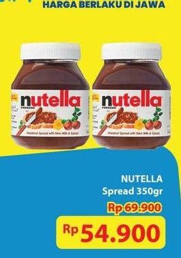 Promo Harga Nutella Jam Spread Chocolate Hazelnut 350 gr - Hypermart