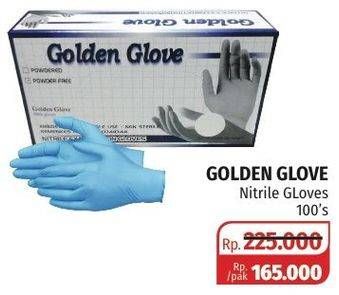 Promo Harga GOLDEN GLOVE Nitrile Glove 100 pcs - Lotte Grosir