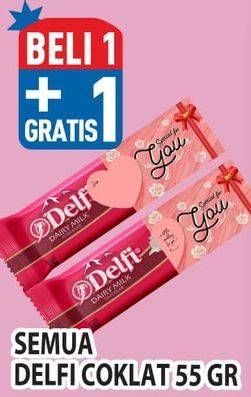 Promo Harga DELFI Chocolate 55 gr - Hypermart