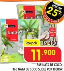 Promo Harga 365 Nata De Coco Slices 1000 gr - Superindo