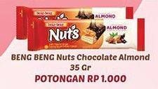 Promo Harga BENG-BENG Wafer Nuts Almond 35 gr - Hypermart