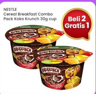 Promo Harga Nestle Koko Krunch Cereal Breakfast Combo Pack 30 gr - Indomaret