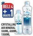 Promo Harga CRYSTALLINE Air Mineral 330 ml - Hypermart