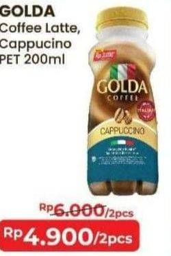 Promo Harga Golda Coffee Drink Cappucino, Dolce Latte 200 ml - Alfamart