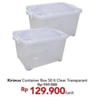 Promo Harga KIRAMAS Cabinet Transparan 50000 ml - Carrefour