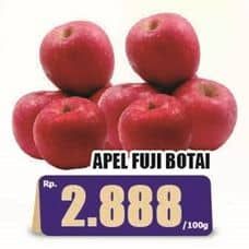 Promo Harga Apel Fuji Boitai per 100 gr - Hari Hari