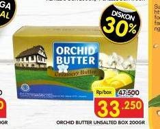 Promo Harga Orchid Butter Mentega Unsalted 200 gr - Superindo