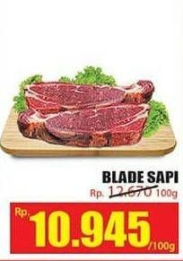 Promo Harga Daging Blade per 100 gr - Hari Hari