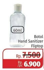 Promo Harga Botol Hand Sanitizer Fliptop  - Lotte Grosir