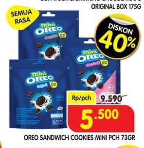 Promo Harga Oreo Mini Biskuit Sandwich All Variants 67 gr - Superindo