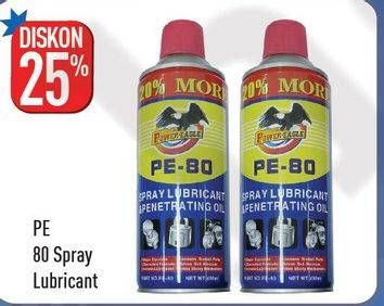 Promo Harga PE-80 Spray Lubricant & Penetrating Oil  - Hypermart