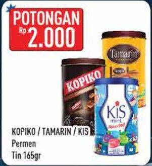 Promo Harga KOPIKO Coffee Candy/TAMARIN Permen Sari Asem/KIS Candy Mint  - Hypermart