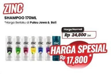 Promo Harga Zinc Shampoo 170 ml - Carrefour