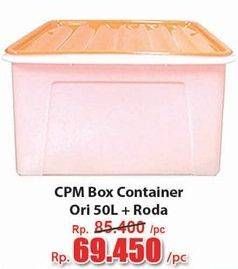 Promo Harga CPM Container Box + Roda Ori 50000 ml - Hari Hari