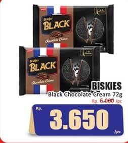 Promo Harga Biskies Black Biscuit Chocolate Creme 72 gr - Hari Hari