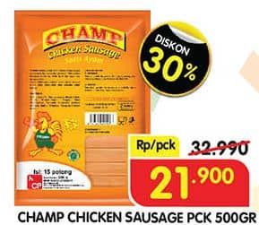 Promo Harga Champ Sosis Ayam 500 gr - Superindo