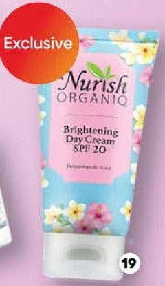 Promo Harga NURISH ORGANIQ Brightening Day Cream 40 gr - Guardian