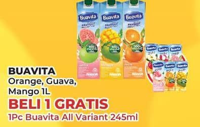 Promo Harga Buavita Fresh Juice Mango, Guava, Orange 1000 ml - Yogya