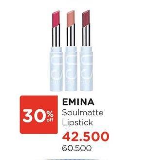 Promo Harga EMINA Soulmate Lipstick  - Watsons